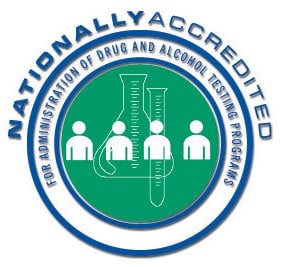 Nationally Accredited for Adminstration of Drug and Alcohol Testing Programs logo